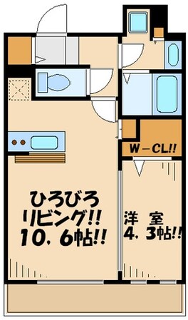 コンフォリア笹塚の物件間取画像